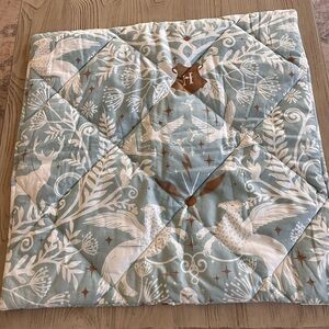 Pottery barn teen Harry Potter magical damask Quilted Euro pillow cover 26 x 26”
